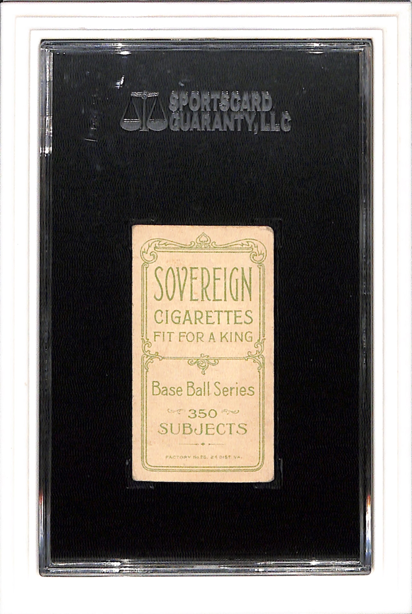 1910 T206 Jeff Sweeney Sovereign 350 SGC 3