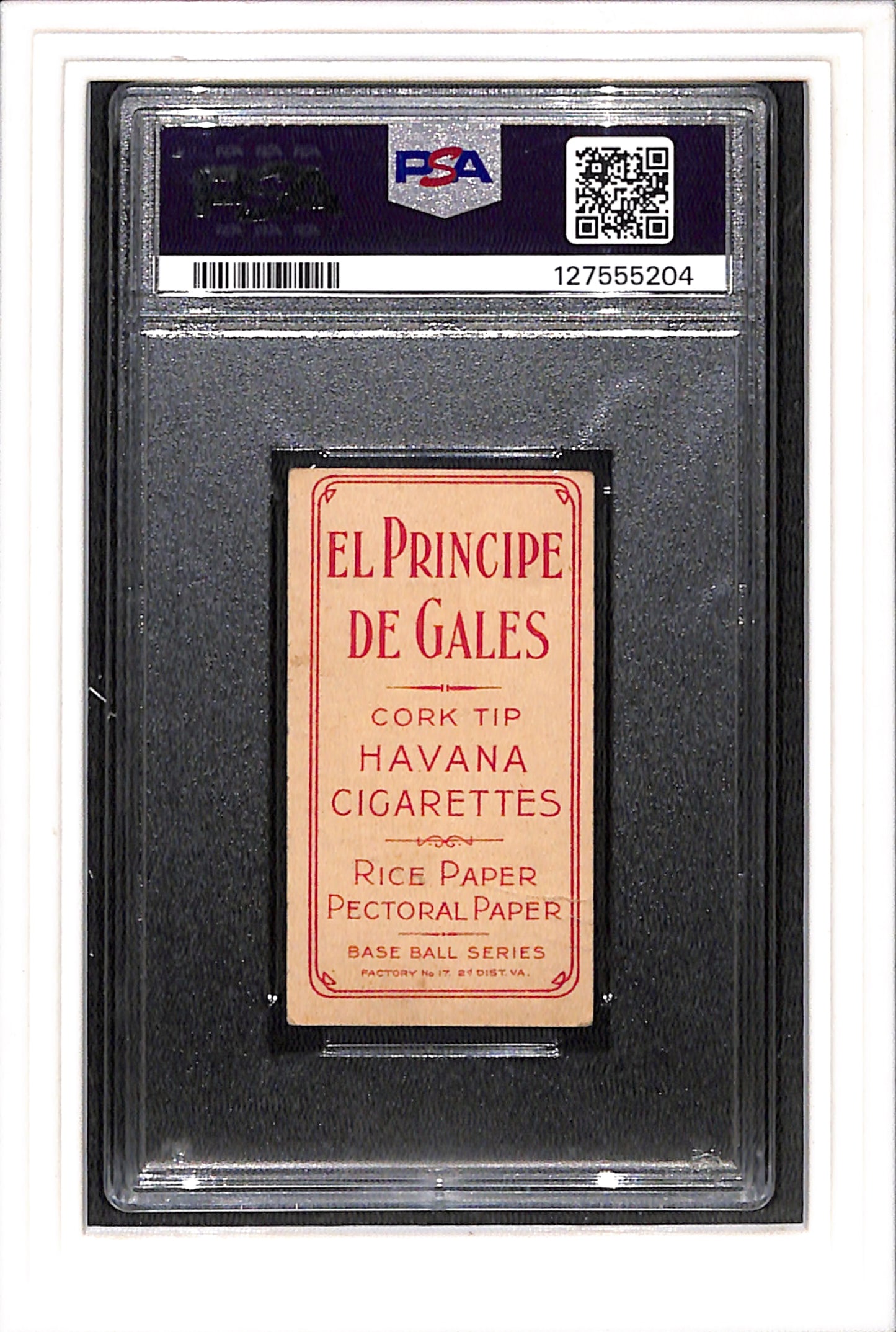 1909-11 T206 Joe Tinker Bat Off Shoulder EPDG PSA 2 SN 127555204