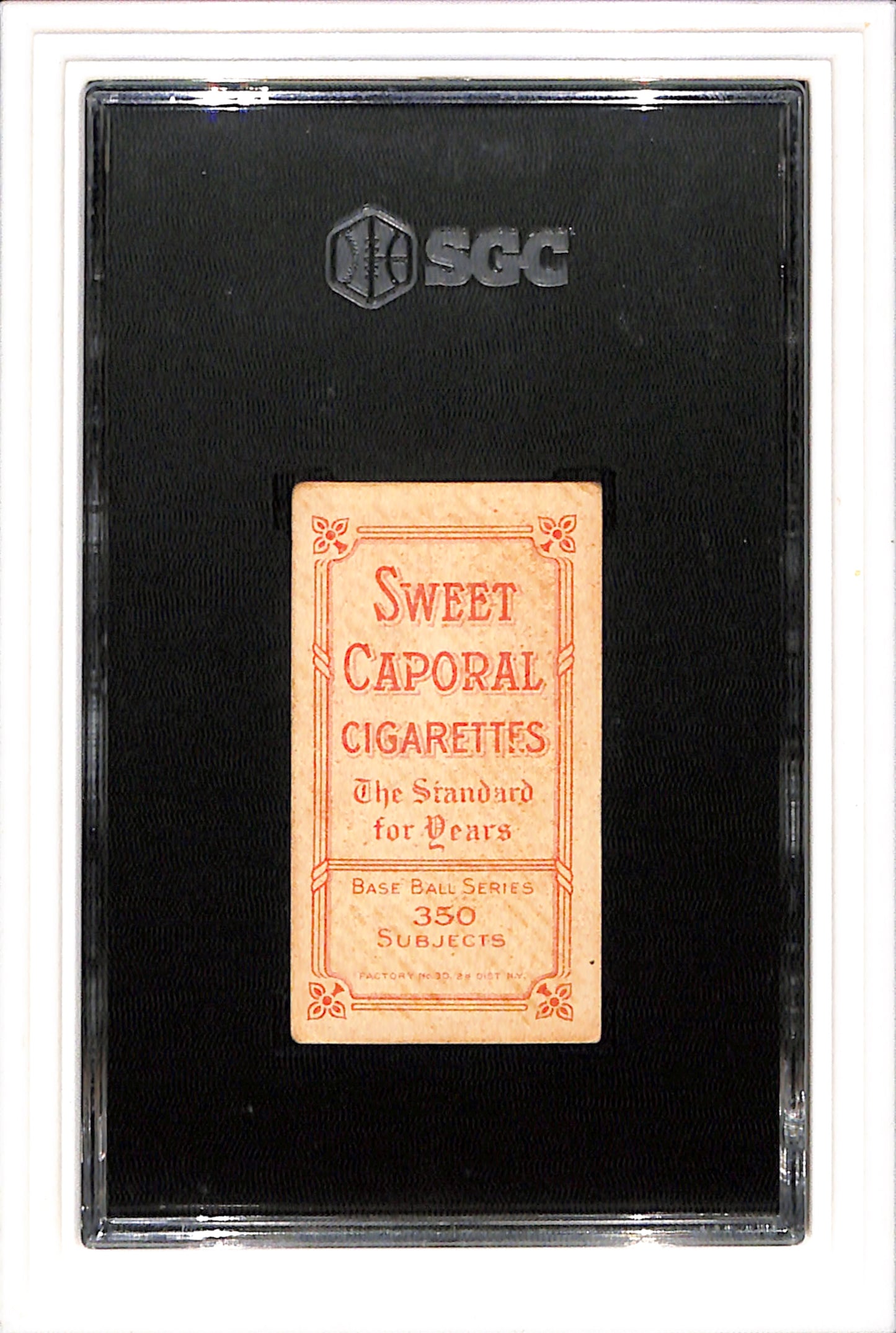 1910 T206 Boss Schmidt Portrait Sweet Caporal SGC 2 SN 6520095