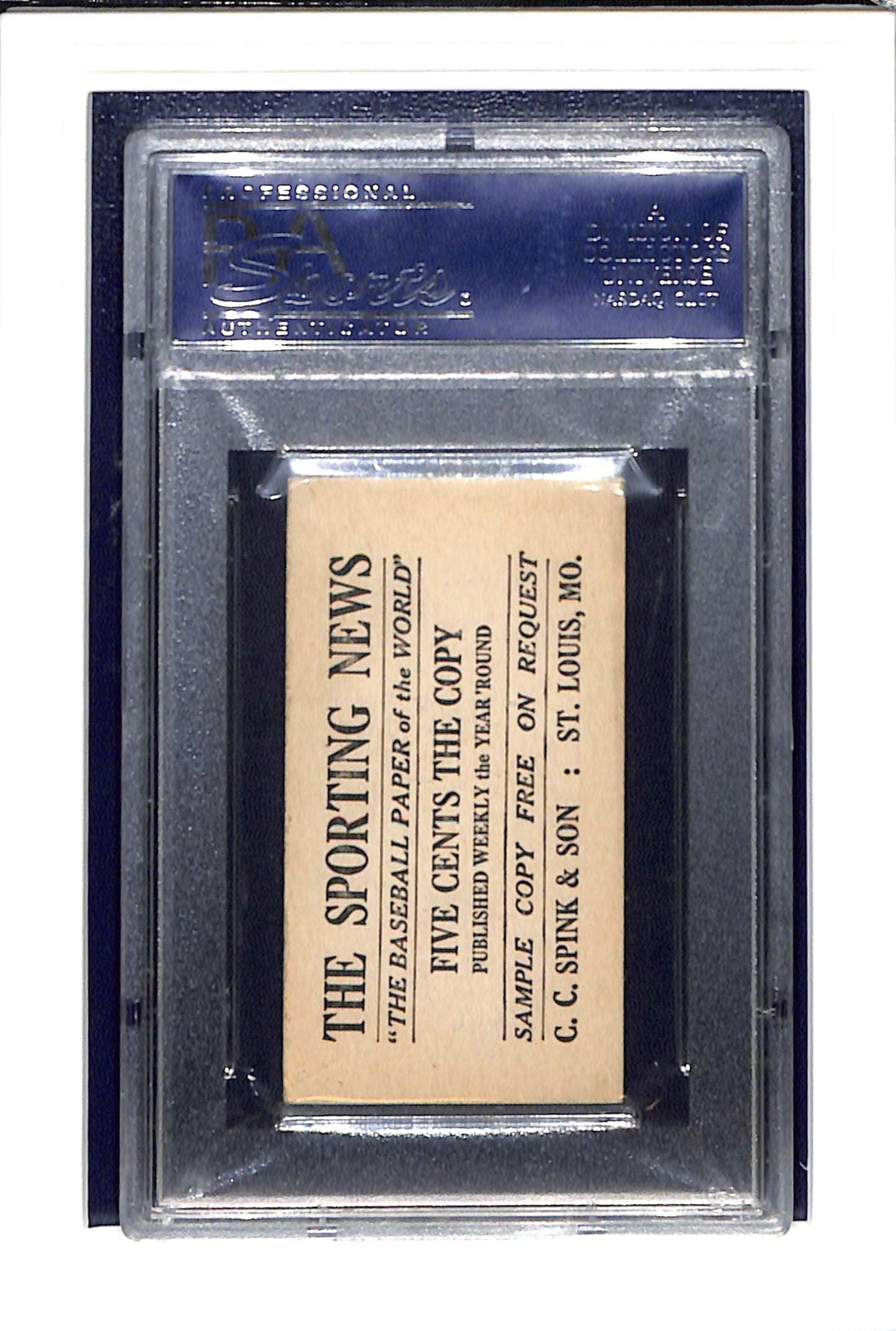 1916 M101-4 Sporting News #172 Billy Sullivan PSA 4 SN 19588705