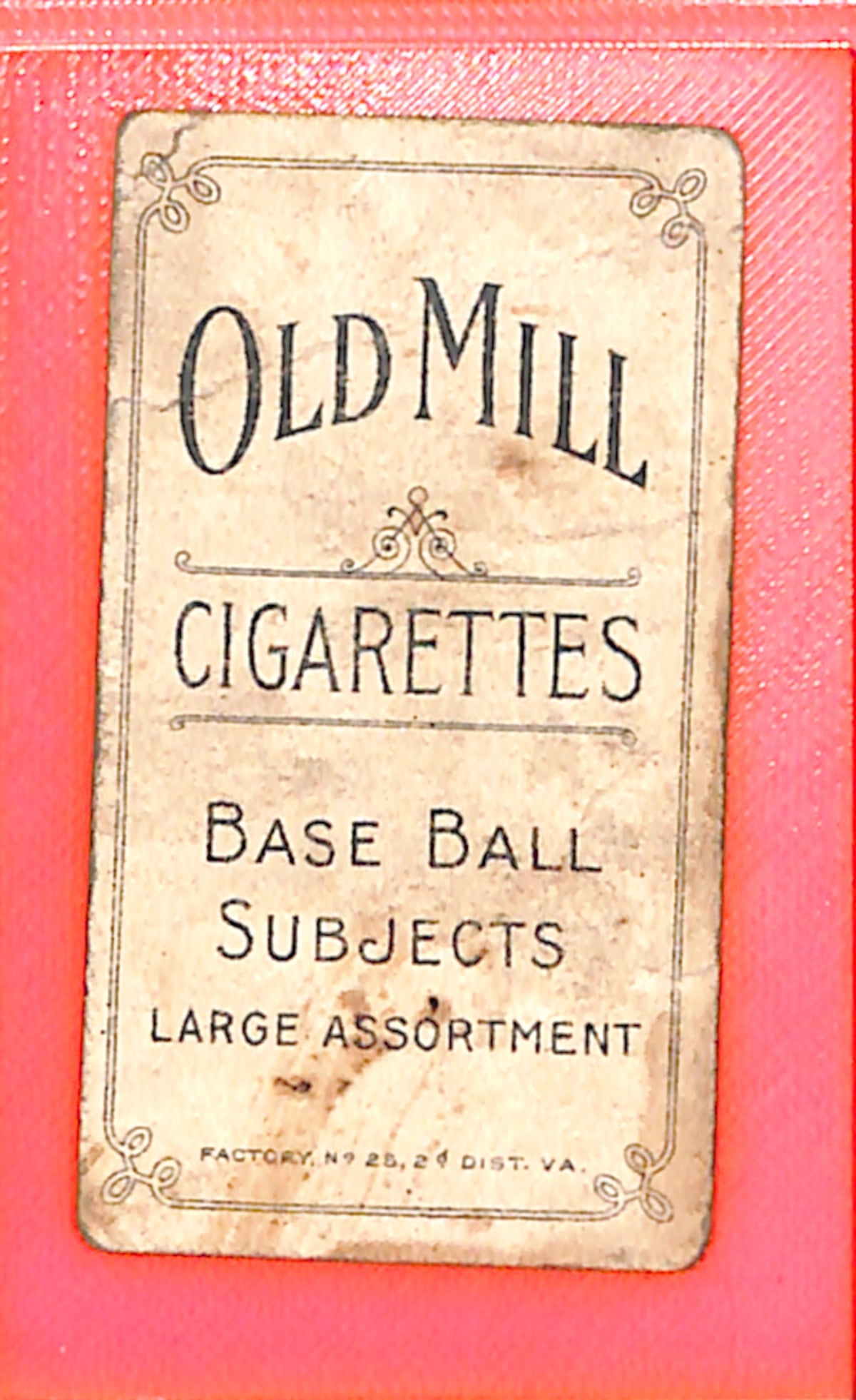1909-1911 T206 Old Mill Back Billy Purtell Chicago White Sox Poor