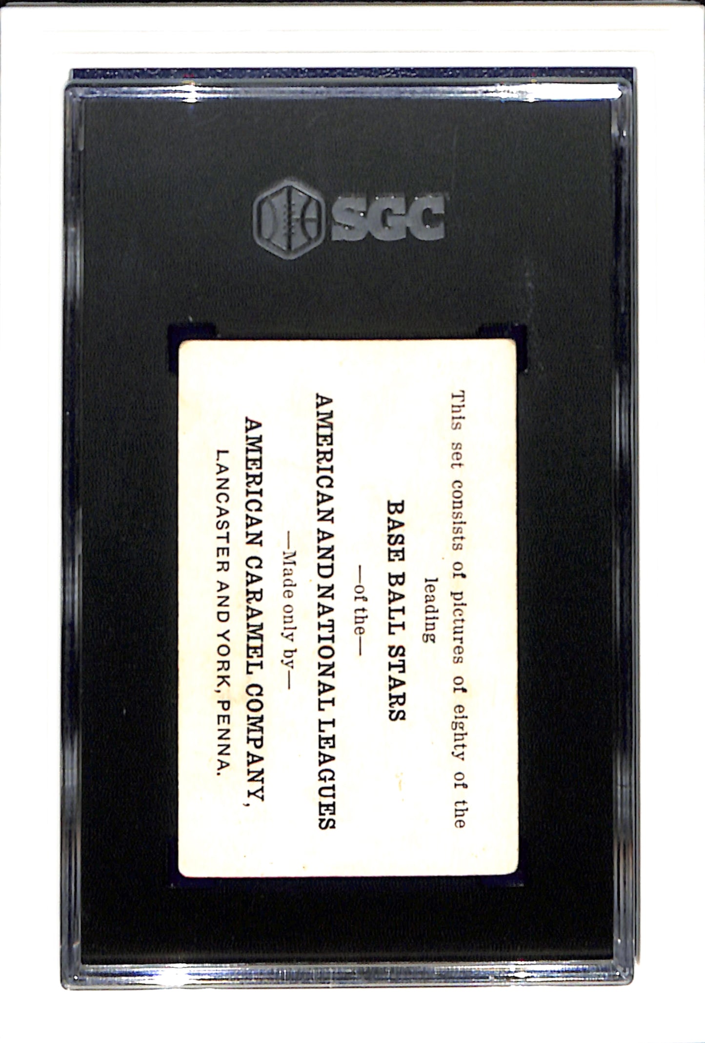 1921 E121 American Caramel Ivy B Wingo SGC 3 SN 2570829