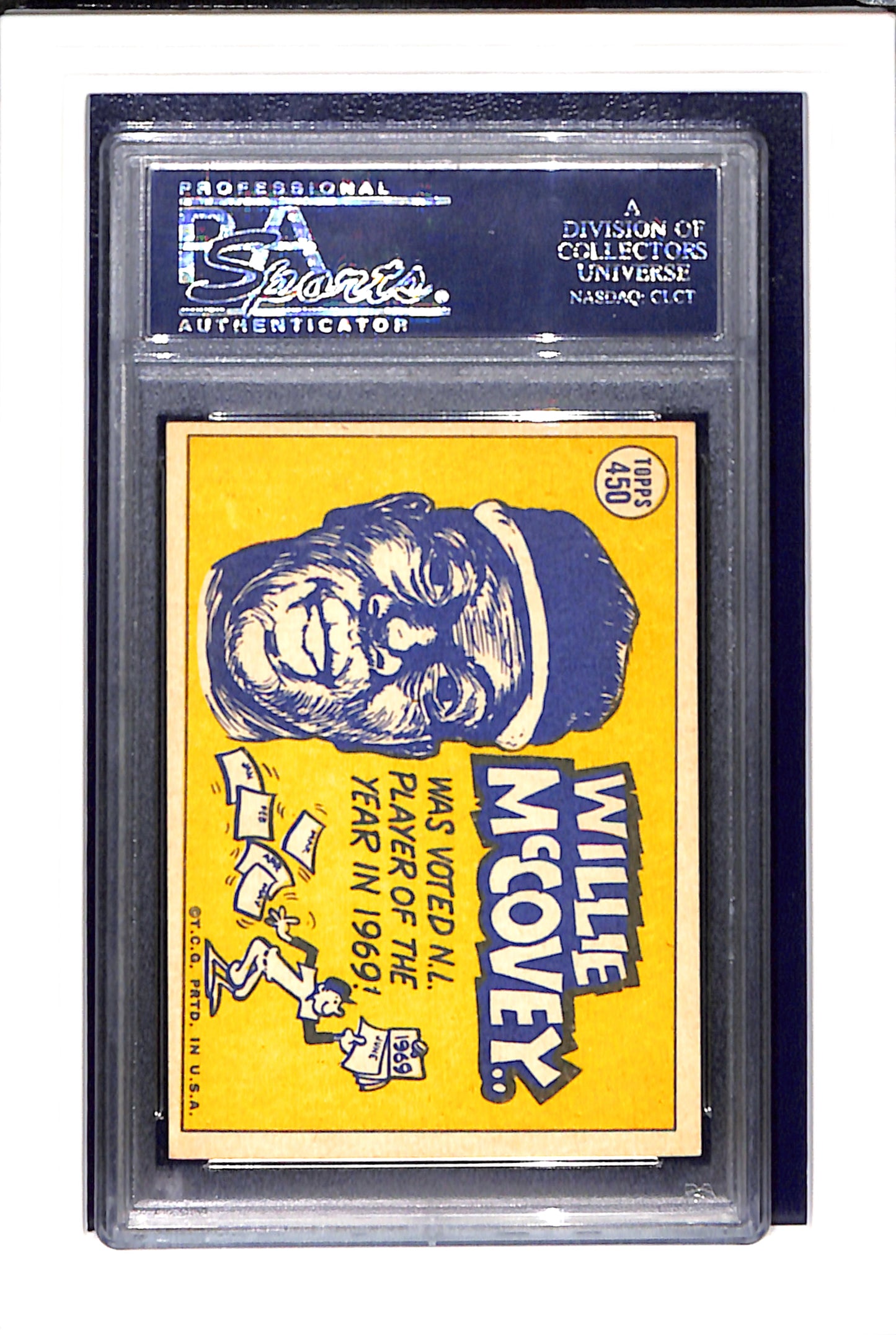 1970 Topps #450 Willie McCovey PSA 7 SN 23030155