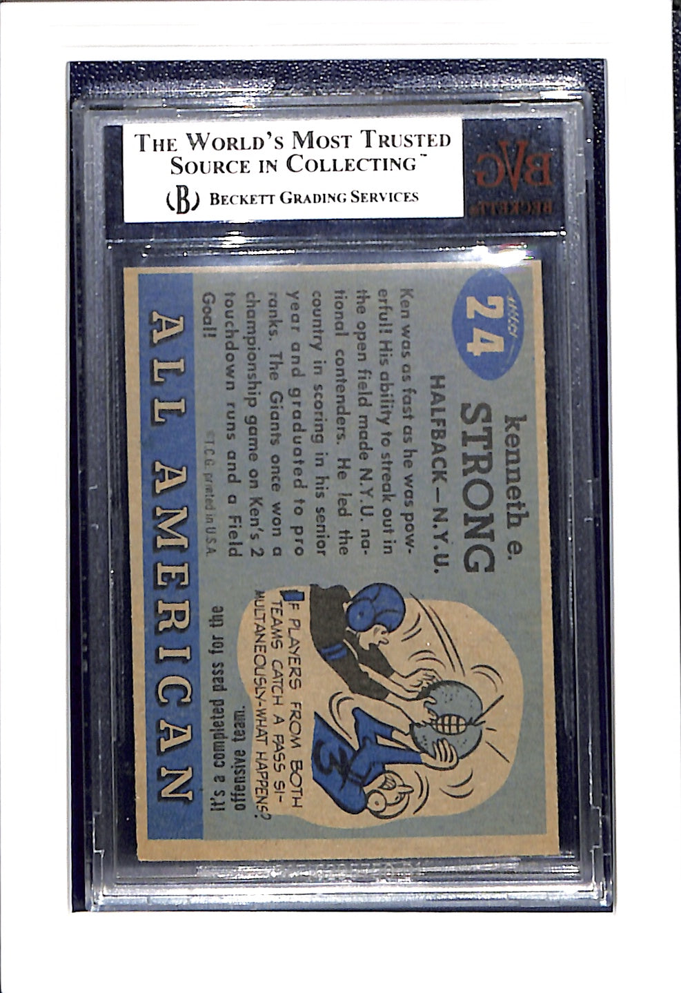 1955 Topps All American #24 Ken Strong BVG 6.5