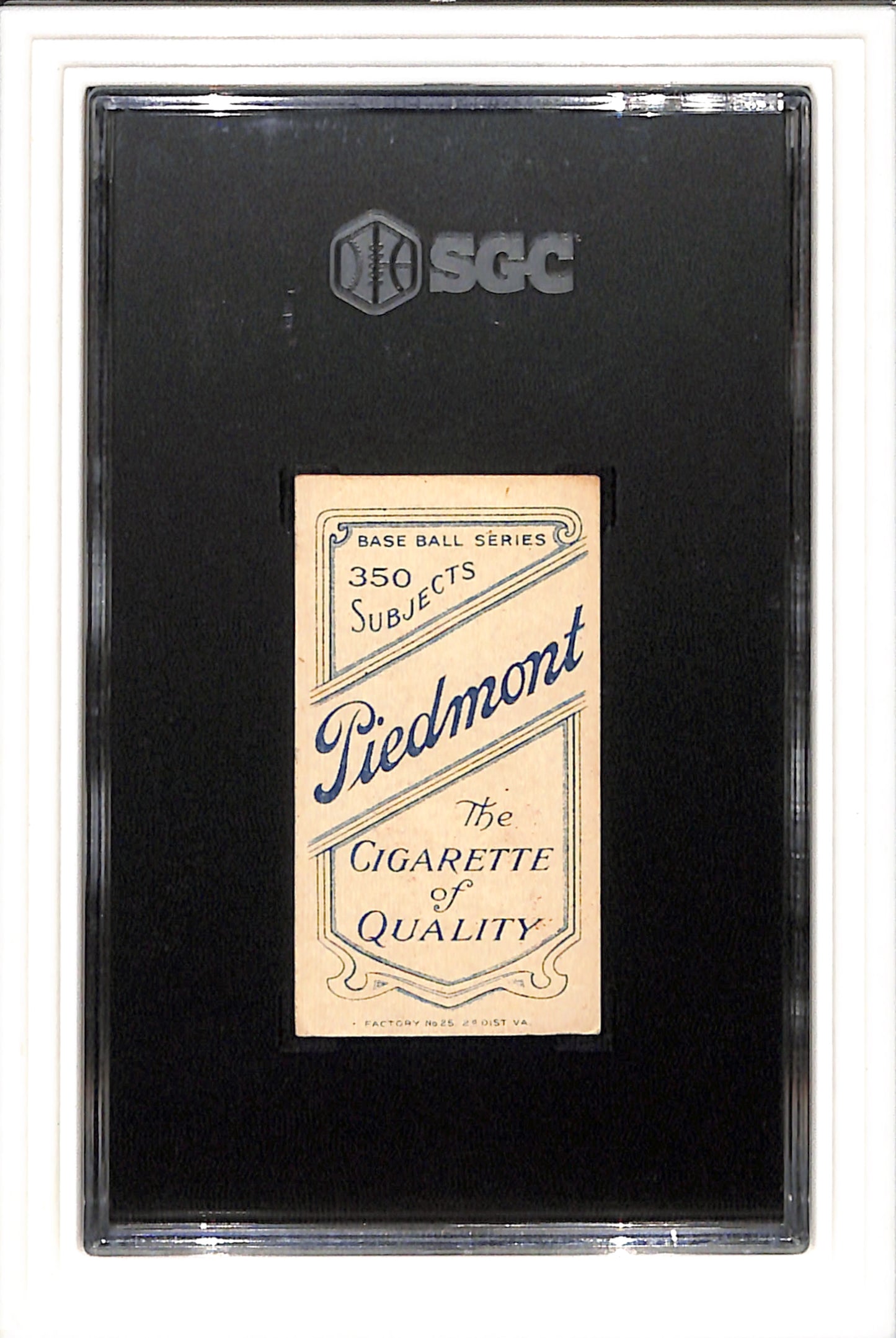 1909 T206 Rube Waddell Portrait Piedmont 350 SGC 3 SN 9261793