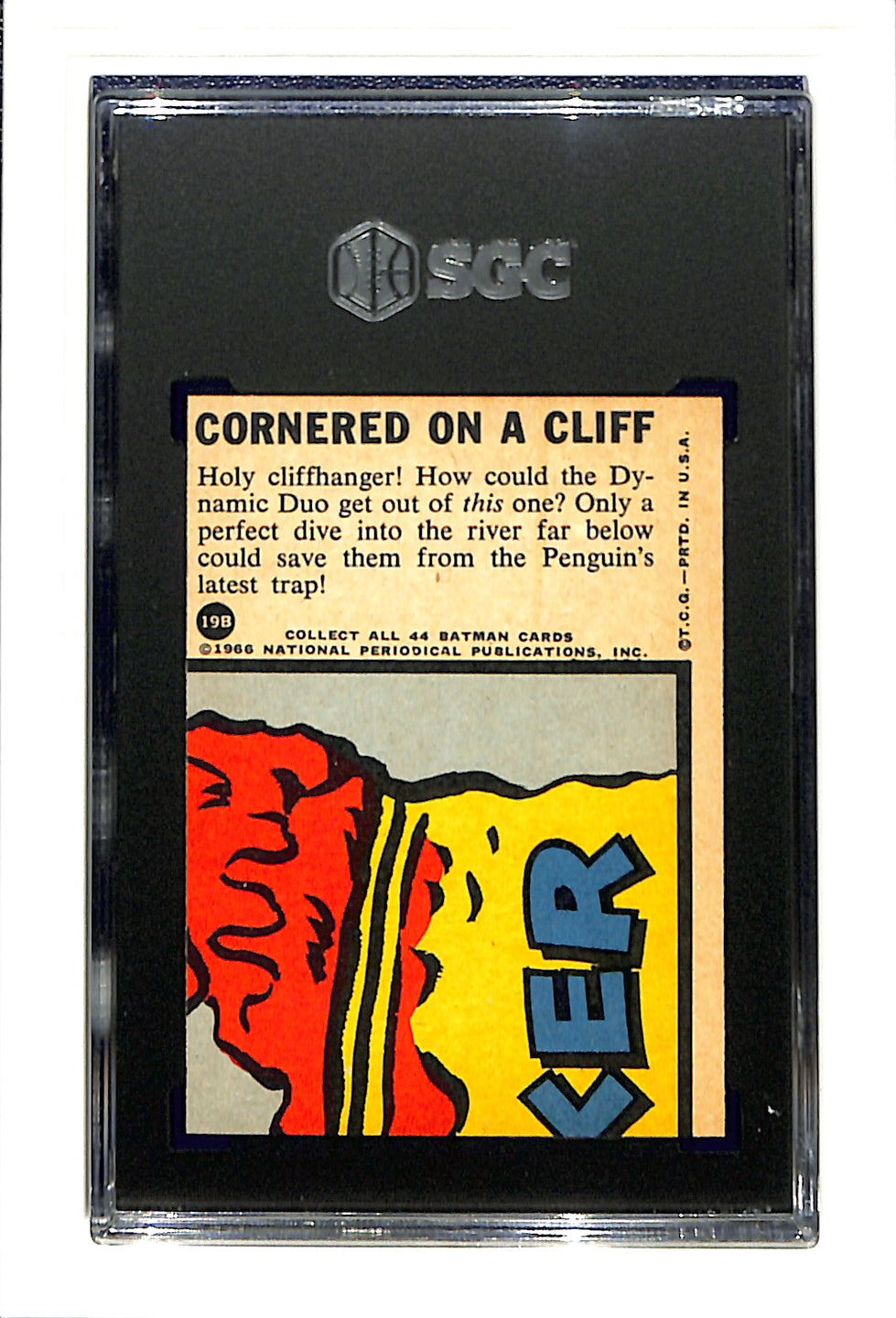 1966 Topps Batman - B Series 19B Cornered on a Cliff SGC 4.5