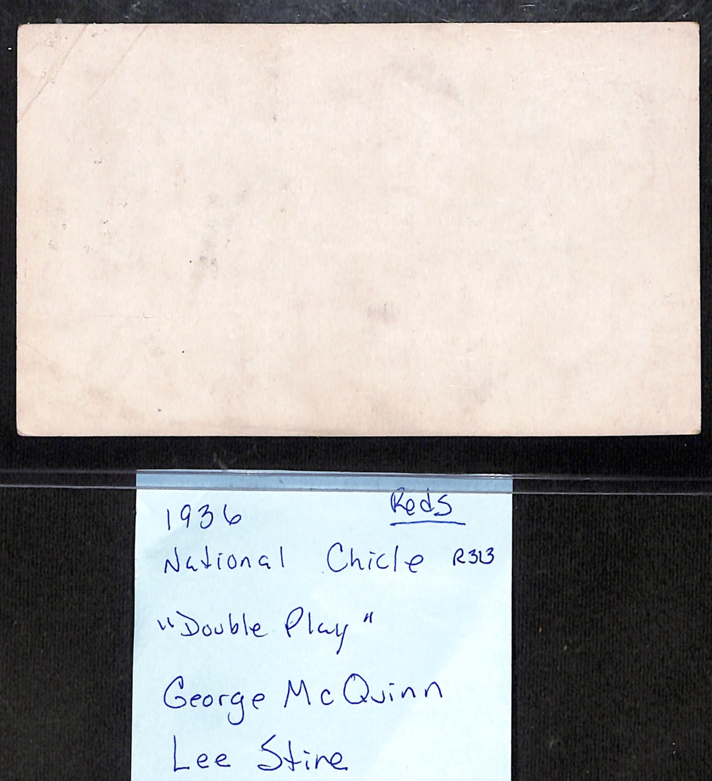 1936 R313 National Chicle Fine Pen Premium "Double Play"