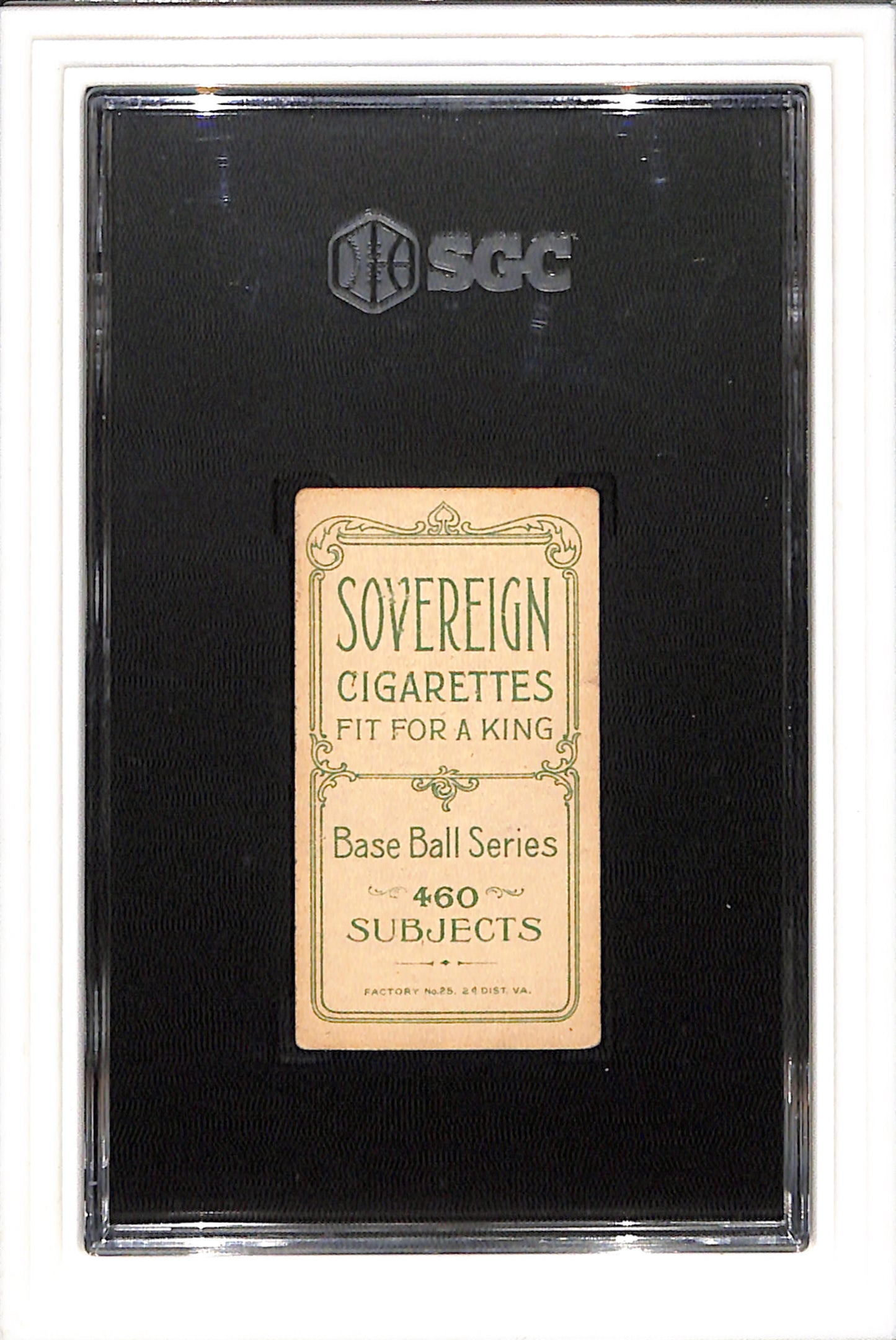 1911 T206 Sovereign 460 Joe Tinker Bat on Shoulder SGC 5 SN 4938932