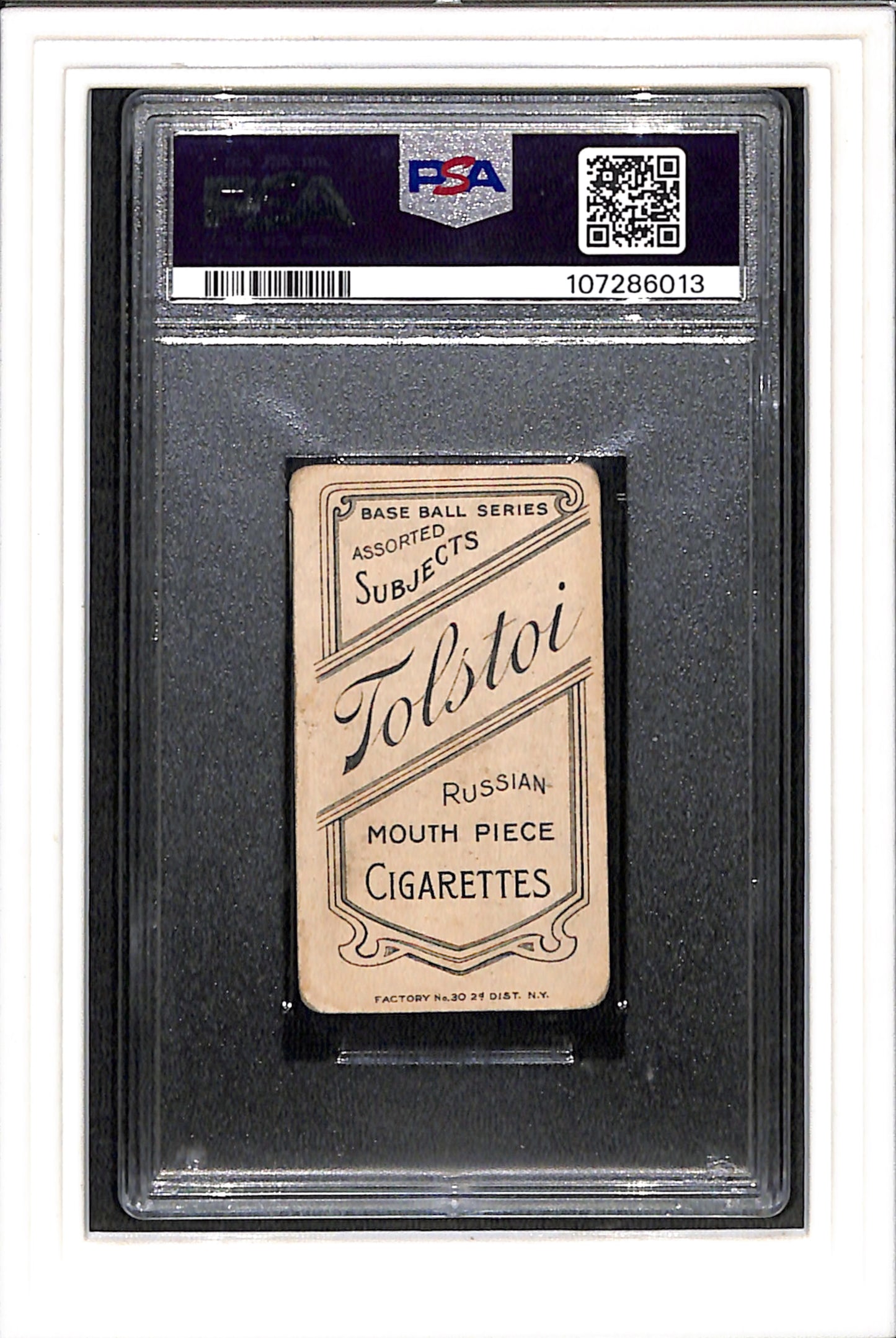 1909-11 T206 Ed Reulbach No Glove Showing PSA 1.5 Tolstoi