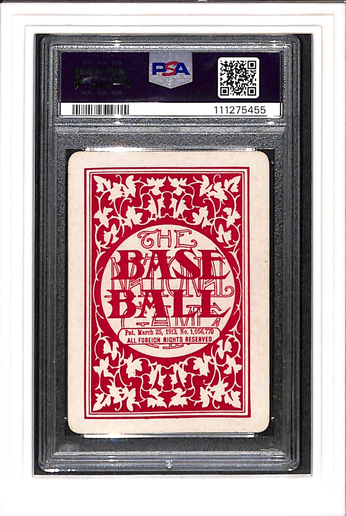 1913 National Game Joe Tinker PSA 6 SN 111275455