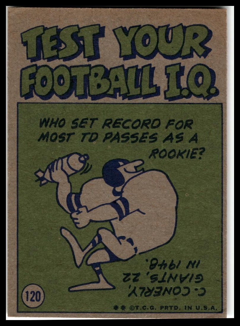 1972 Topps #120 Terry Bradshaw
