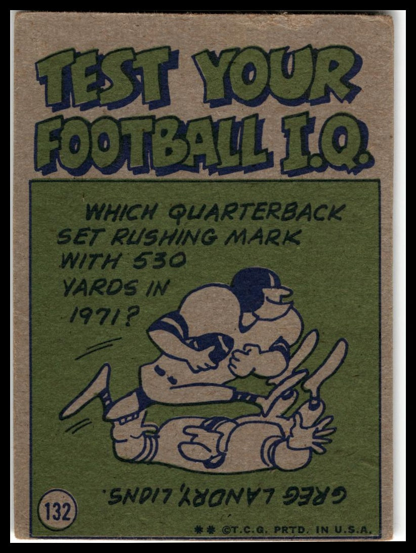 1972 Topps #132 Bob Griese