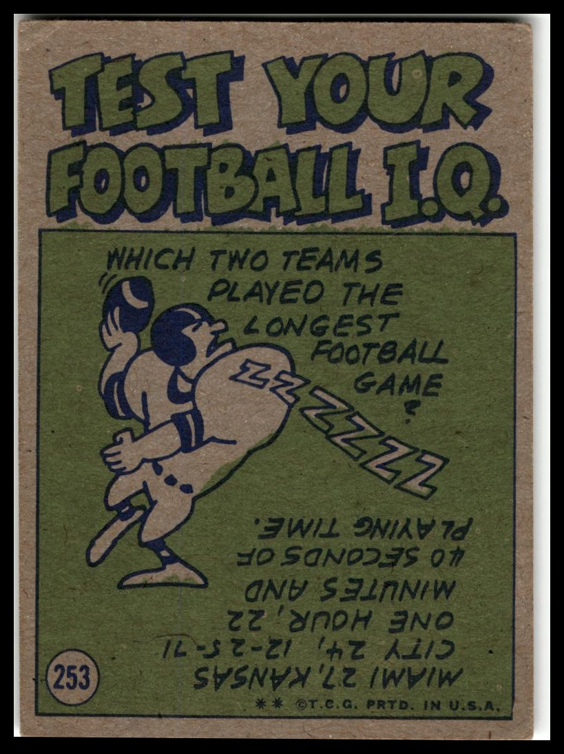 1972 Topps #253 Duane Thomas