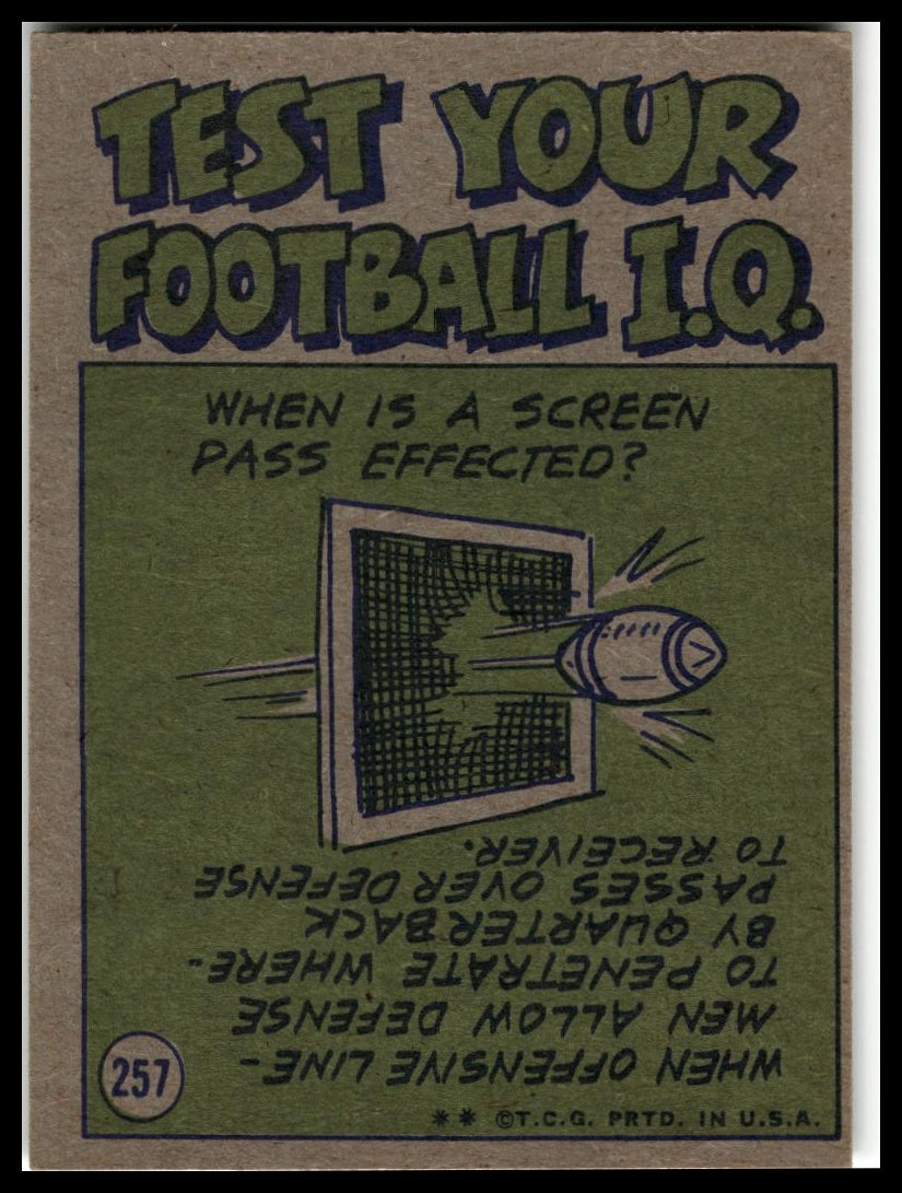 1972 Topps #257 L.C. Greenwood