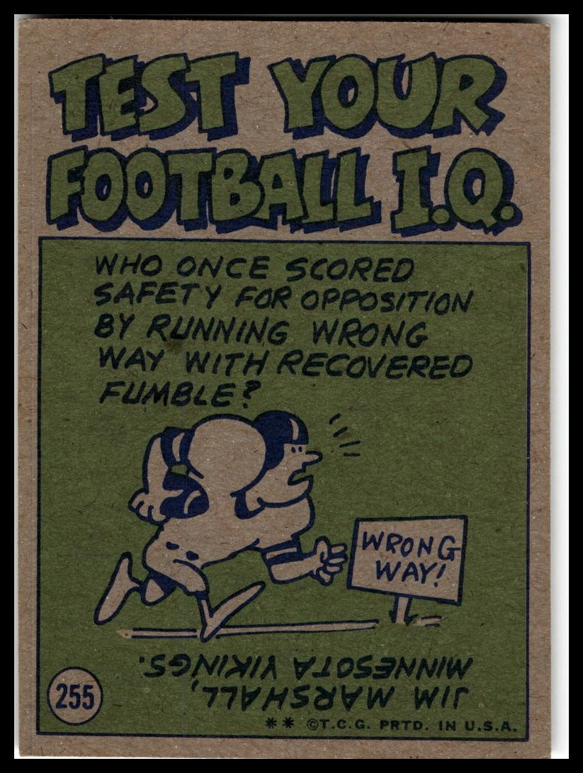 1972 Topps #255 Vic Washington