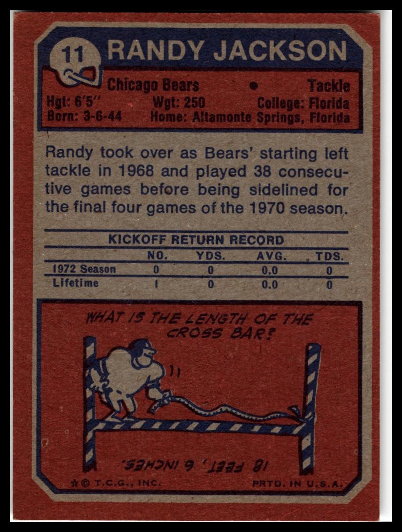 1973 Topps #11 Randy Jackson Excellent