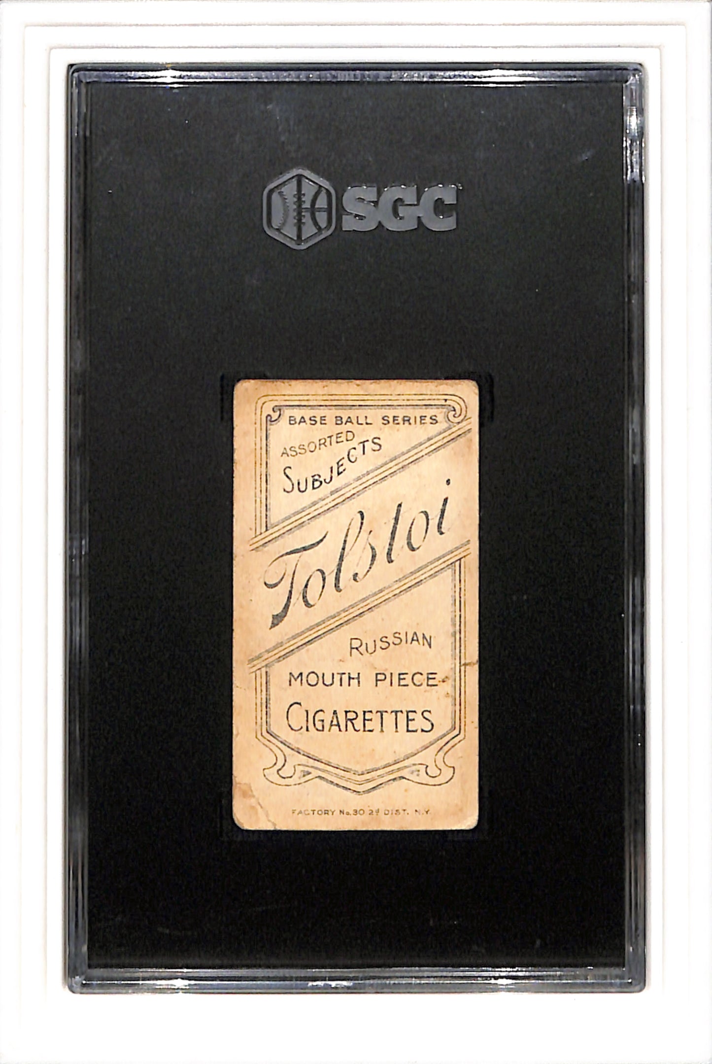 1909 T206 Rube Geyer Tolstoi SGC 2.5 SN 1489067