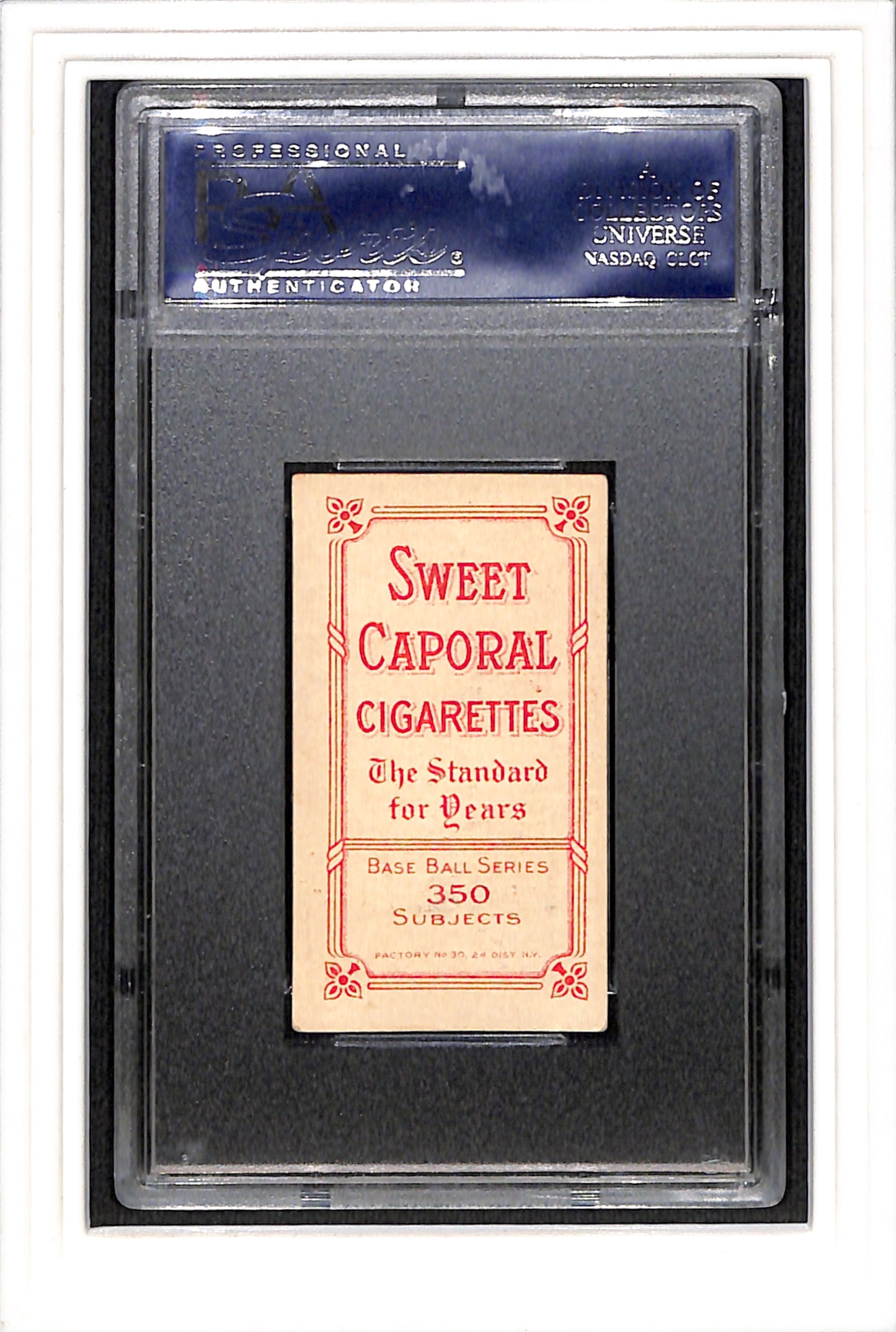 1909 T206 Sam Crawford with bat SC 350 PSA 4.5 SN 18456933