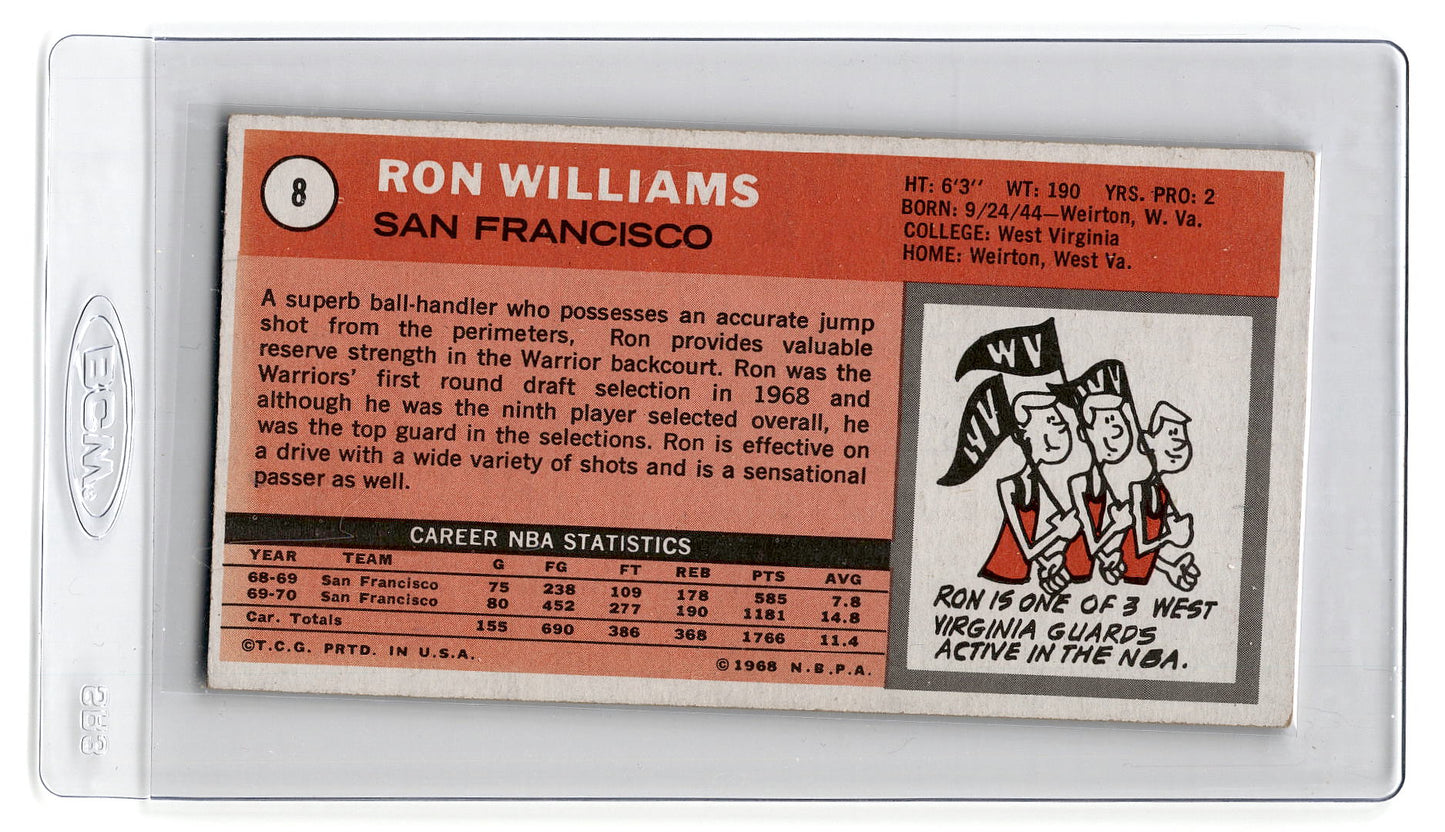 1970-71 Topps #8 Ron Williams - San Francisco Warriors ex