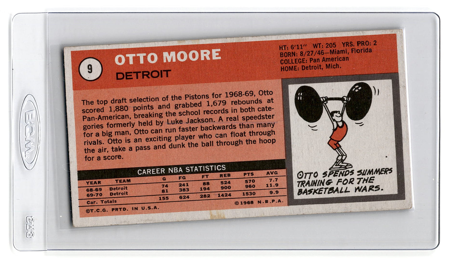 1970-71 Topps #9 Otto Moore - Detroit Pistons ex