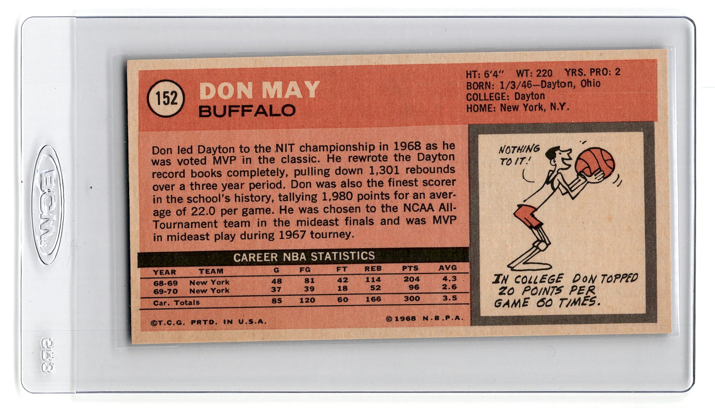1970-71 Topps #152 Don May - Buffalo Braves exmt