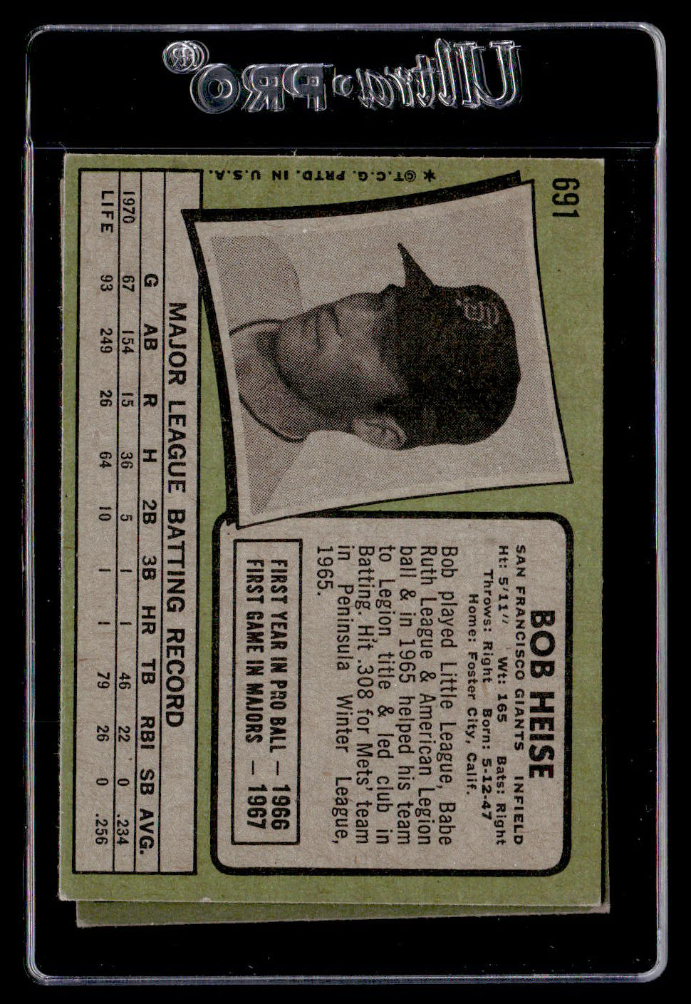 1971 Topps #695 Joe Niekro EX Hi #