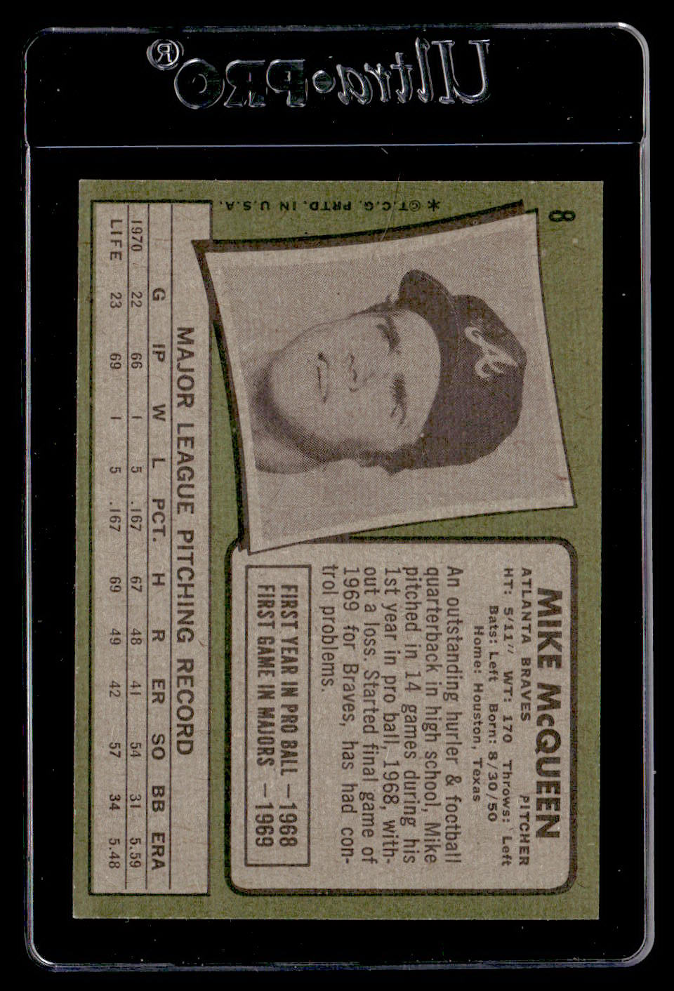1971 Topps #8 Mike McQueen NMT
