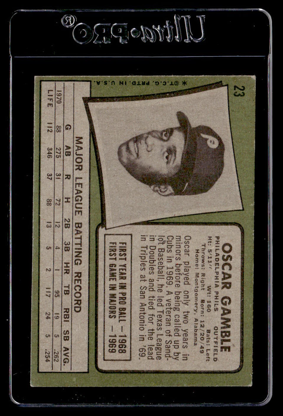 1971 Topps #23 Oscar Gamble EXMT