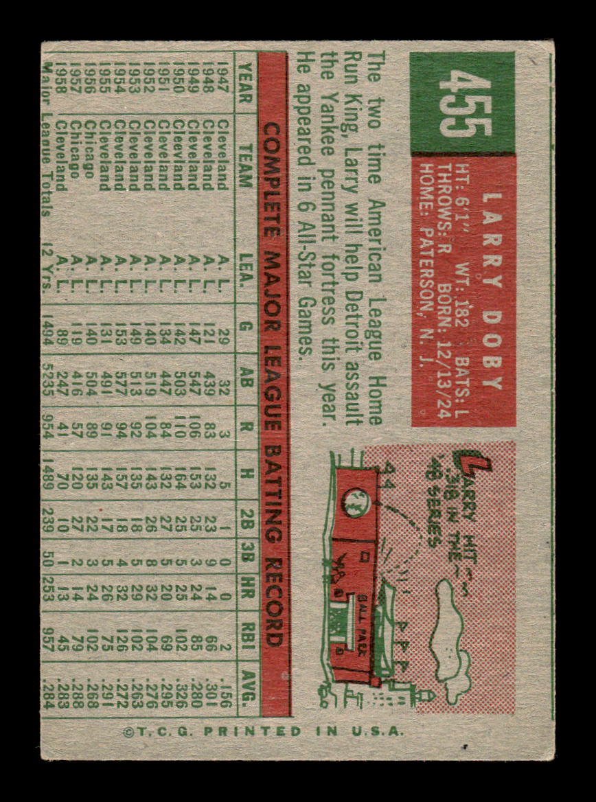 1959 Topps #455 Larry Doby VGEX