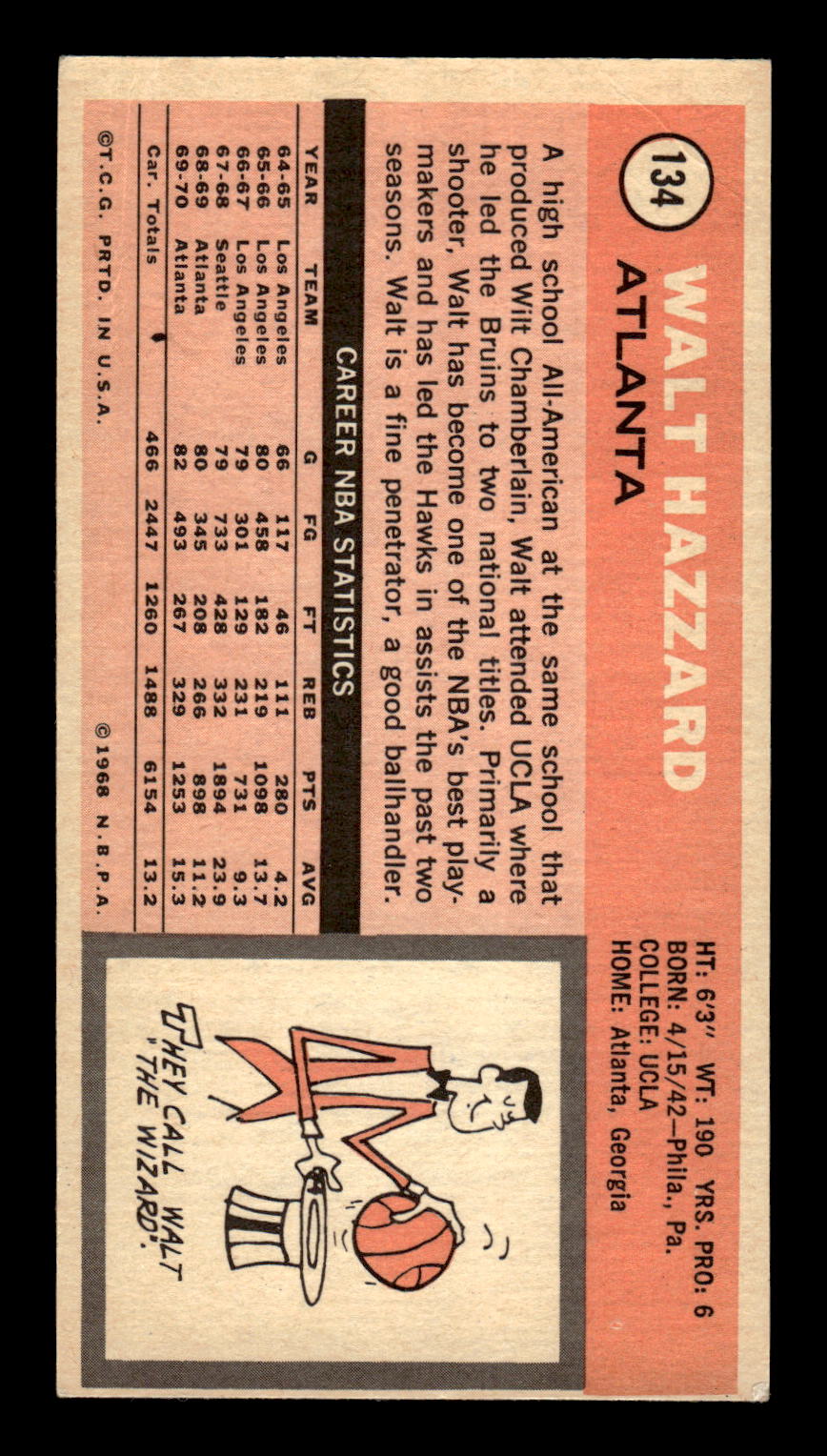 1970-71 Topps #134 Walt Hazzard Excellent HOF-10001847