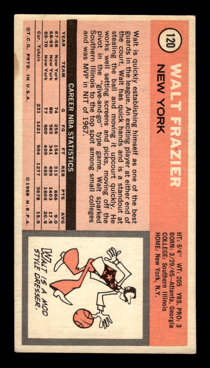 1970-71 Topps #120 Walt Frazier Excellent HOF-10001854