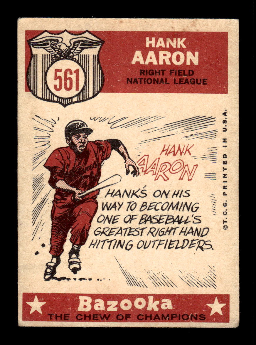 1959 Topps #561 Hank Aaron Very Good HOF-10002373