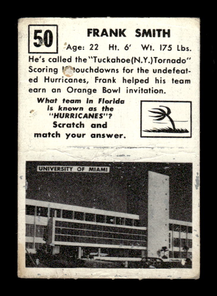 1951 Topps Magic #50 Frank Smith Poor HOF-10002417