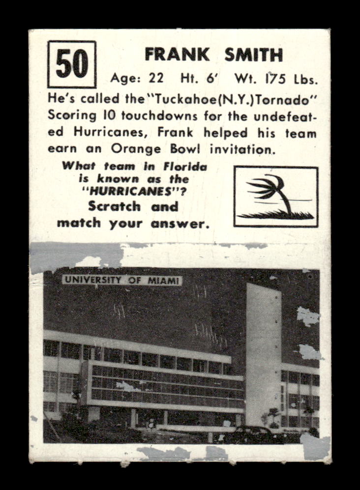 1951 Topps Magic #50 Frank Smith Very Good HOF-10002418