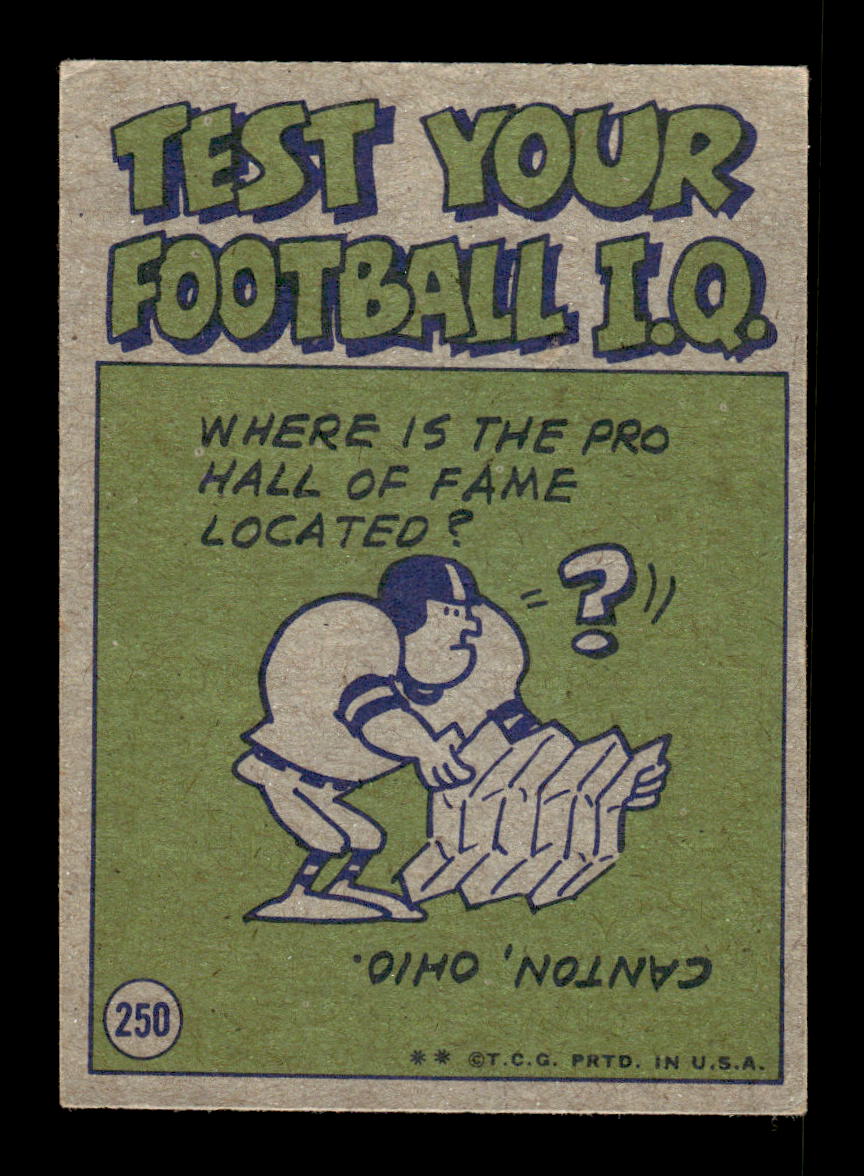 1972 Topps #250 Mel Farr Very Good HOF-10002666