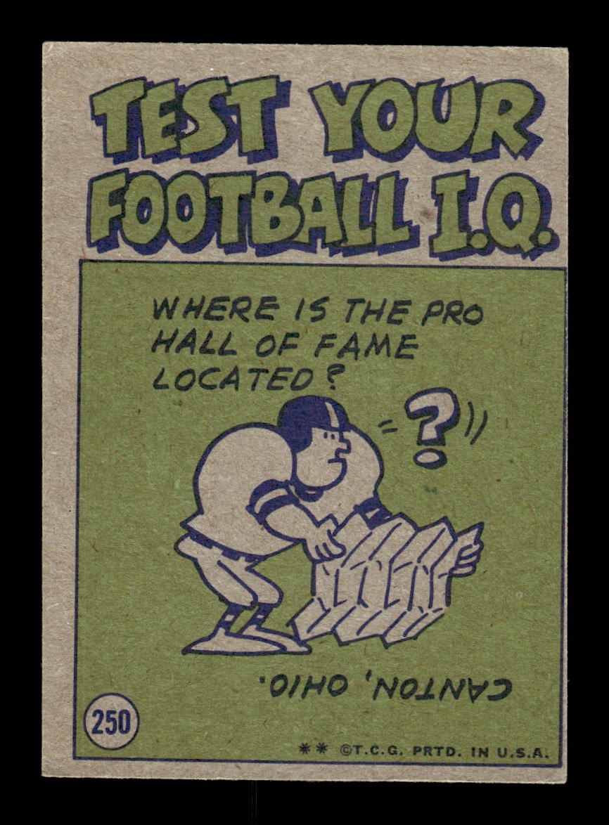 1972 Topps #250 Mel Farr Very Good HOF-10002672