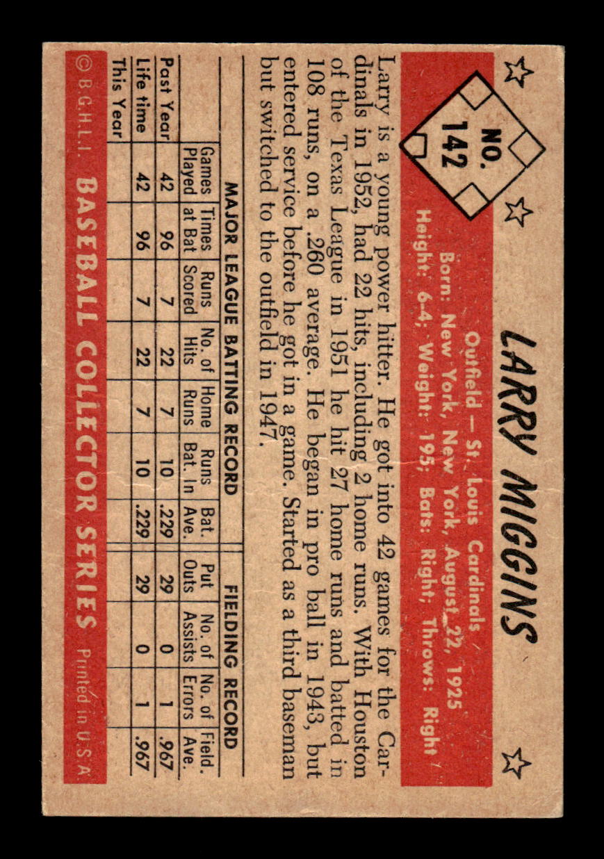 1953 Bowman Color #142 Larry Miggins Excellent HOF-10002867