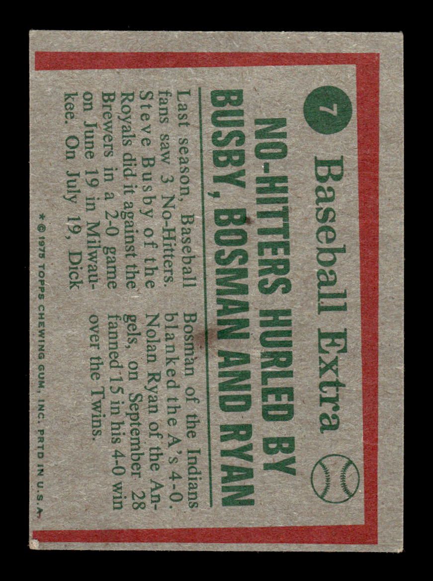 1975 Topps #7 Nolan Ryan HL Excellent HOF-10003374