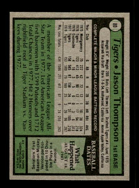 1979 Topps #80 Jason Thompson EXMT PACK FRESH HOF-10004170
