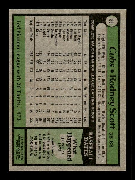 1979 Topps #86 Rodney Scott EXMT PACK FRESH HOF-10004176