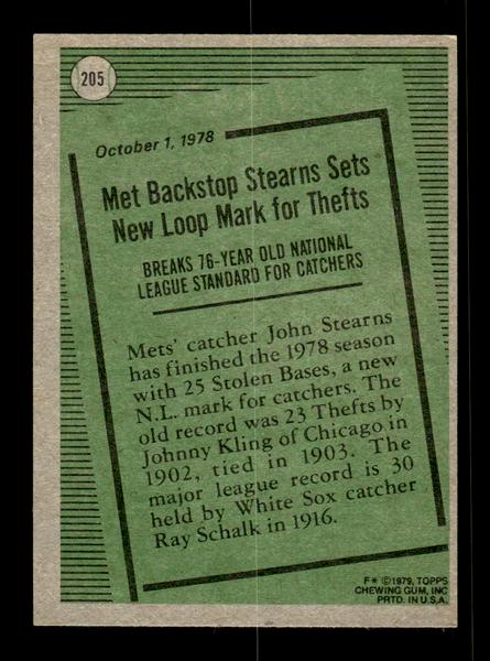 1979 Topps #205 John Stearns EXMT PACK FRESH HOF-10004291