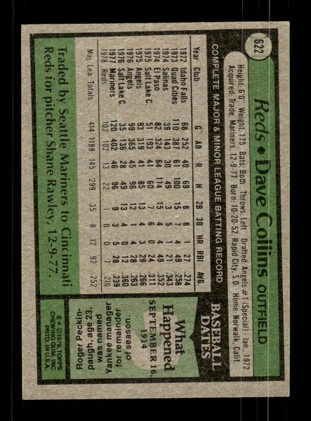 1979 Topps #622 Dave Collins EXMT PACK FRESH HOF-10004702