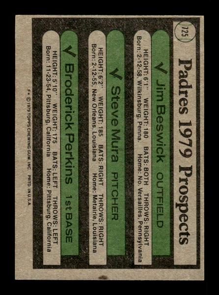 1979 Topps #725 Padres 1979 Prospects EXMT PACK FRESH HOF-10004802