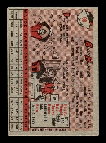 1958 Topps #98 Billy Hunter Very Good HOF-10005464