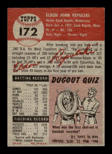 1953 Topps #172 Rip Repulski St. Louis Cardinals VGEX HOF-10006457