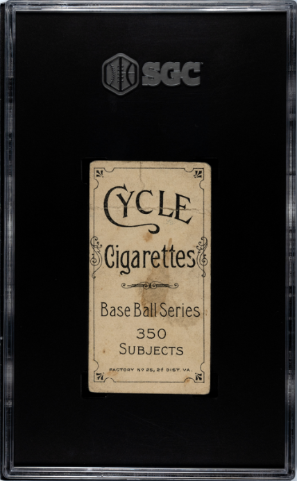 1910 Cycle Cigarettes T206 Barbeau, Jap SGC 1.5 SN 1517986