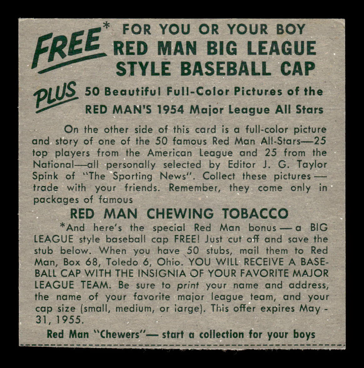 1954 Red Man #NL15 Pee Wee Reese Brooklyn Dodgers VGEX 55B10007420