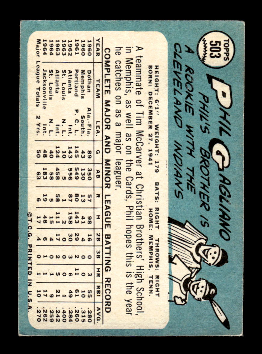 1965 Topps #503 Phil Gagliano St. Louis Cardinals VG 54T10008142