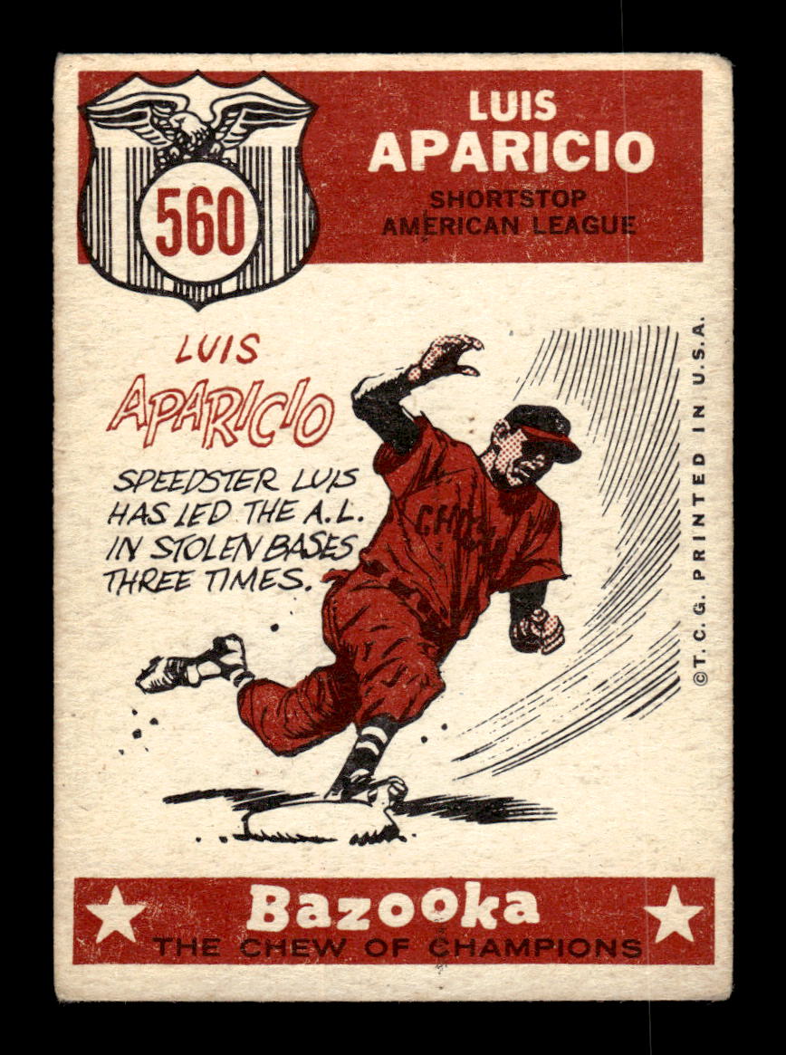 1959 Topps #560 Luis Aparicio Chicago White Sox VG HOF10009529