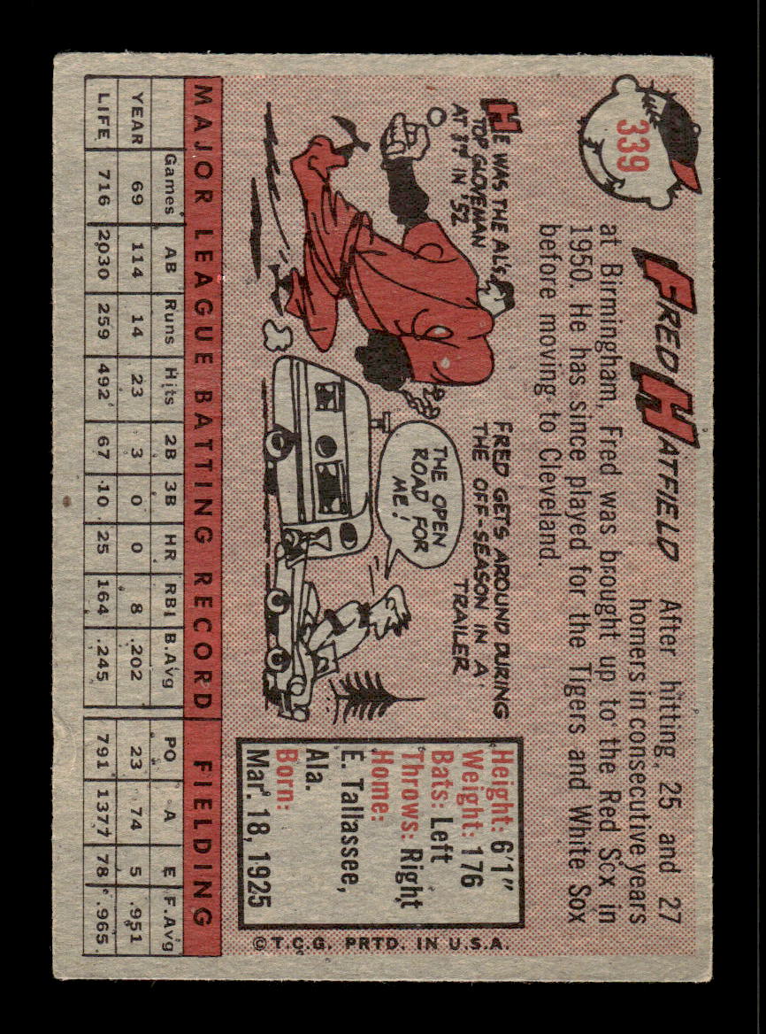 1958 Topps #425 Sam Esposito Chicago White Sox VGEX HOF10009909